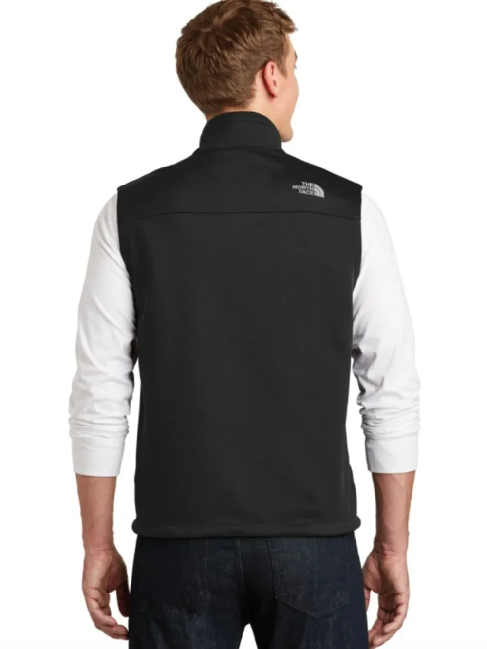The North Face Men's Ridgewall Soft Shell Vest Black Fleece Small Zip